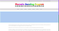 Desktop Screenshot of caphoneticreadingprogram.com