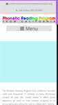 Mobile Screenshot of caphoneticreadingprogram.com